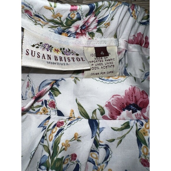Susan Bristol Skirt Floral Ankle Midi Womens Sz 4 cottagecore Modest Vintage Y2K - Picture 3 of 6